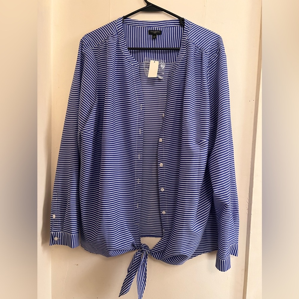 Striped Wrap Around Top